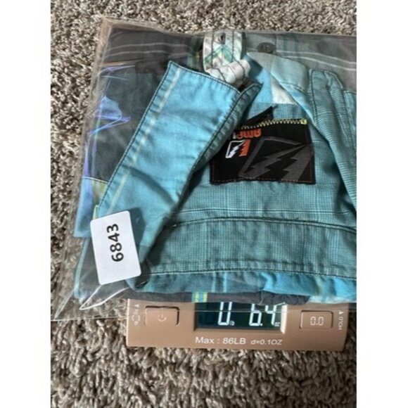 Amplify Mens Blue Gray Color Block Short Sleeve Button Down Size XL Pocket - Picture 16 of 16